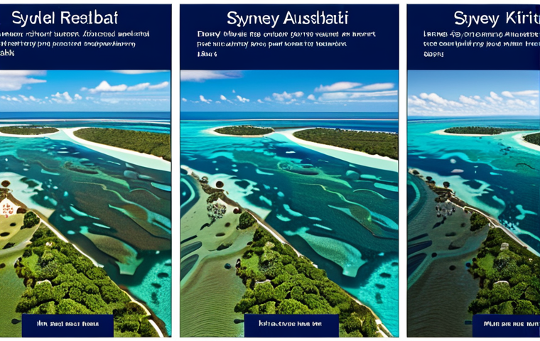 키리바시 항공편과 경유지 정보 - Here are three detailed image prompts for Stable Diffusion, based on the provided text and focusing ...