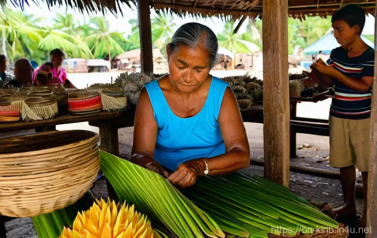 키리바시 관광객을 위한 필수 표현 - Kiribati Traditional Feast and Community Gathering**
A vibrant and warm image capturing a communal f...