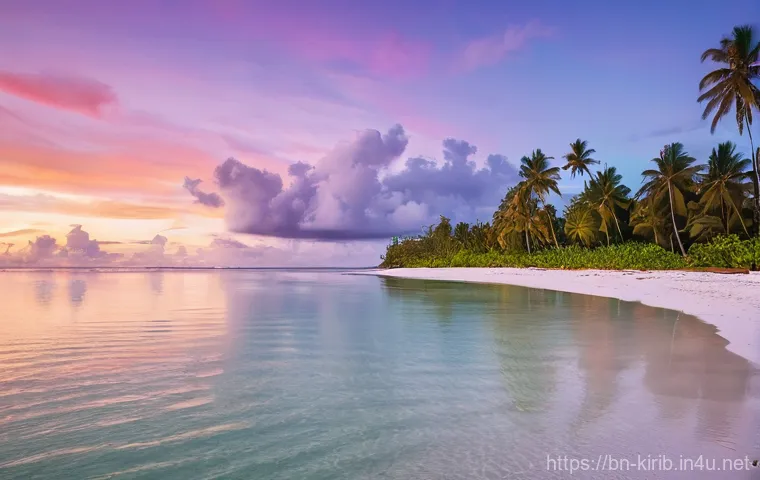 키리바시 언어 교류 및 학습 프로그램 - **Prompt:** "A vibrant, split-screen image showcasing a cross-cultural exchange. On one side, a frie...